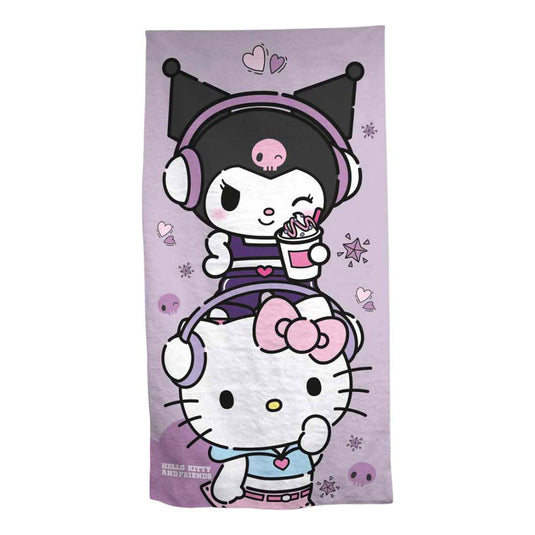 Ty hello kit kuromi strandlaken - 70x140 cm