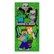 Minecraft strandlaken groen - 70x140 cm