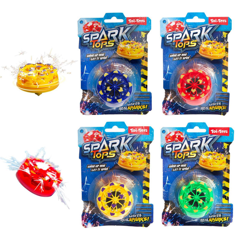 Afbeelding laden in galerijviewer, Toi-toys fun opwindtol sparks met vuursteen 4ass
