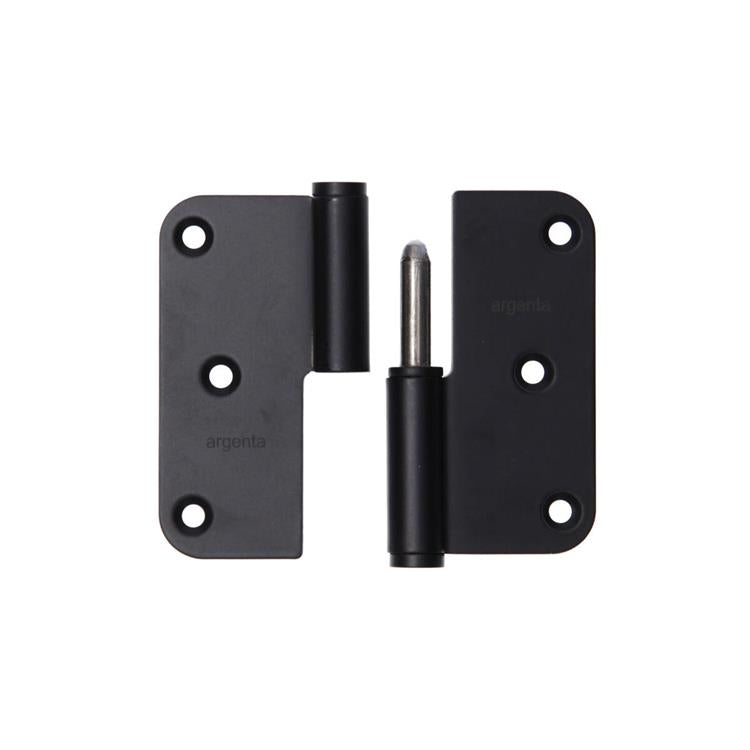 Afbeelding laden in galerijviewer, Yale 1067394 - 3 paumellen inox mat zwart afger.hoek rechts 80x80mm | 4 stuks
