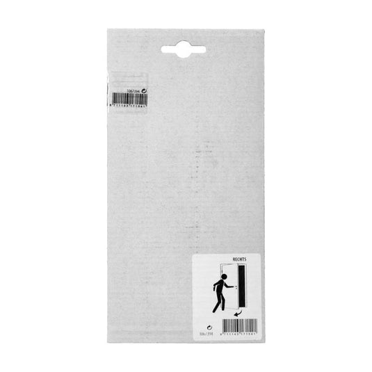 Yale 1067394 - 3 paumellen inox mat zwart afger.hoek rechts 80x80mm | 4 stuks