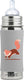 Pura speenfles 325 ml - plasticvrij - drinkfles - voorkomt maagkrampen - vaatwasserbestendig - inclusief siliconen speen, reisdop en sleeve - top is verwisselbaar - veelzijdig - grijze vos