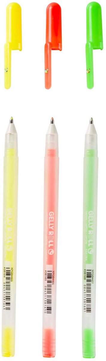 Afbeelding laden in galerijviewer, Sakura moonlight set 3 gelpennen happy
