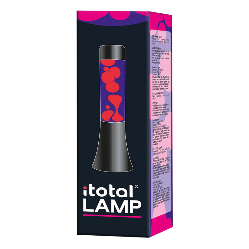 Afbeelding laden in galerijviewer, Itotal lavalamp zwart paars roze, 30cm
