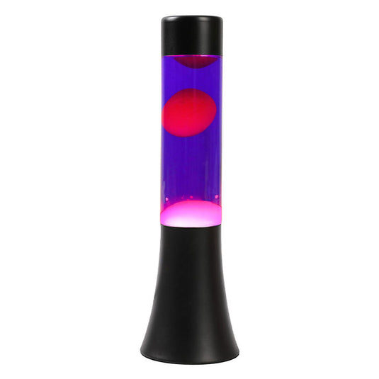 Itotal lavalamp zwart paars roze, 30cm