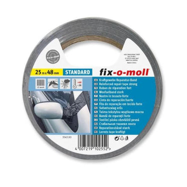 Fix-o-moll universeel power band 25mtrx48mm grijs