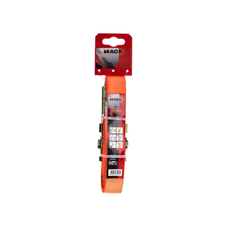 Afbeelding laden in galerijviewer, Mack 1023385 - spangordel polyester, ratelspanner 25mm-4m max500kg | 3 stuks
