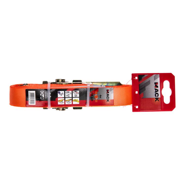 Afbeelding laden in galerijviewer, Mack 1023385 - spangordel polyester, ratelspanner 25mm-4m max500kg | 3 stuks
