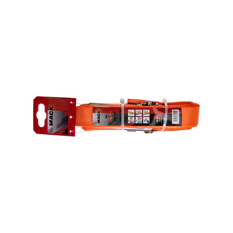 Afbeelding laden in galerijviewer, Mack 1023387 - spangordel polyester, ratelspanner 25mm-6m max500kg | 3 stuks
