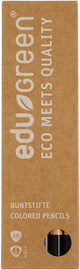 Edu3 edugreen jumbo kleurpotloden, zwart, vulling 5 mm, 10 stuk 1 doos
