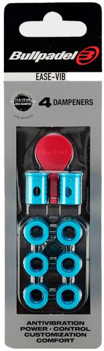 Bullpadel easy vibe demper - blauw - padel