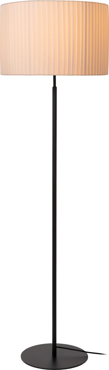 Lucide fold - vloerlamp - ø 45 cm - 1xe27 - wit - japandi