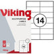 Multifunctionele etiketten viking mat wit
