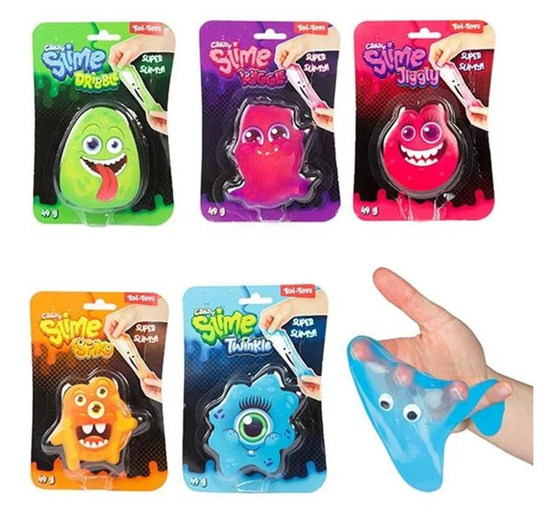 Afbeelding laden in galerijviewer, Toi-toys toi toys crazy slime slijm monster unikleur met oogjes
