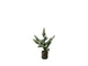 House of nature kerstboom kunststof in pot met sneeuw finish 20x20x37cm