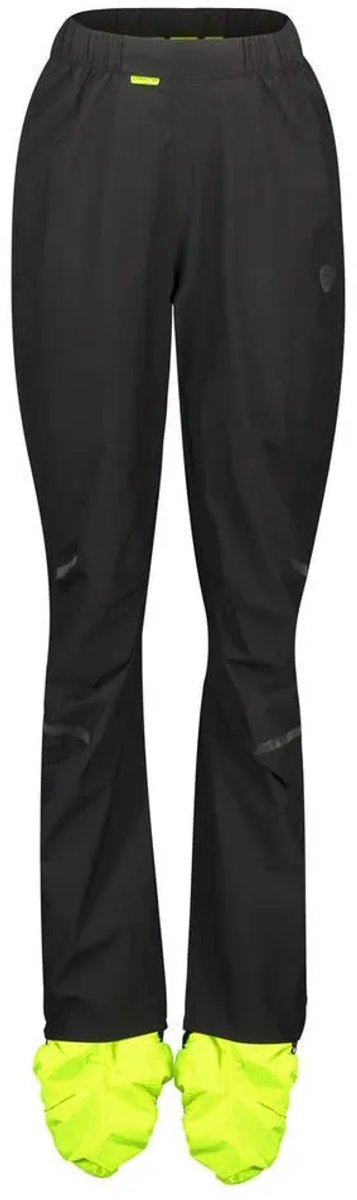 Agu compact commuter - regenbroek - dames - zwart - s - 10000mm poray membraan - wind- en waterdicht - gerecycled polyester - reflecterende details - geã¯ntegreerde overschoenen