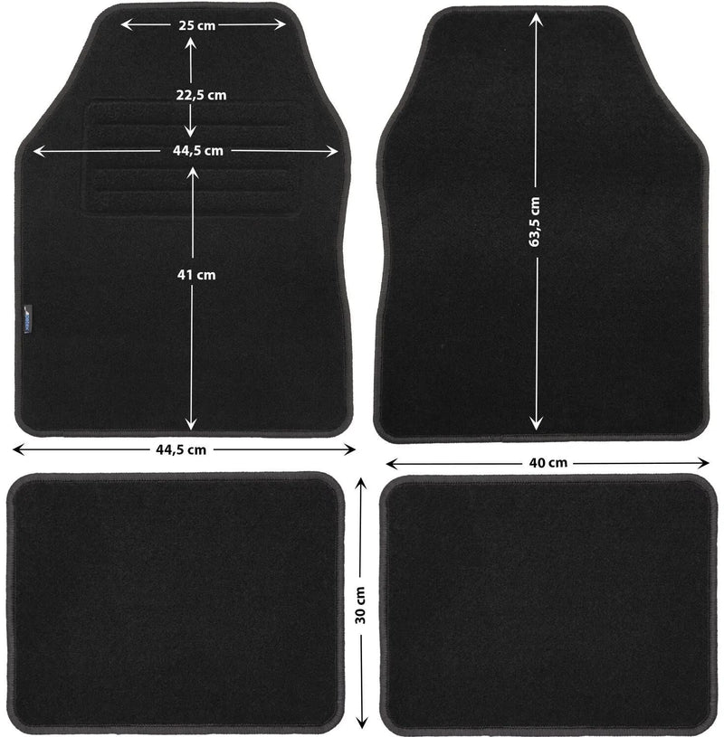 Afbeelding laden in galerijviewer, Petex voetmat florida 3 florida3 car mat, size 0 black 4-piece set
