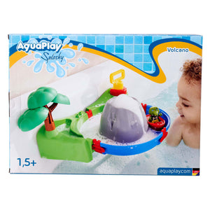 Aquaplay badspeelset sploshy volcano met schuimmachine en waterbaan.