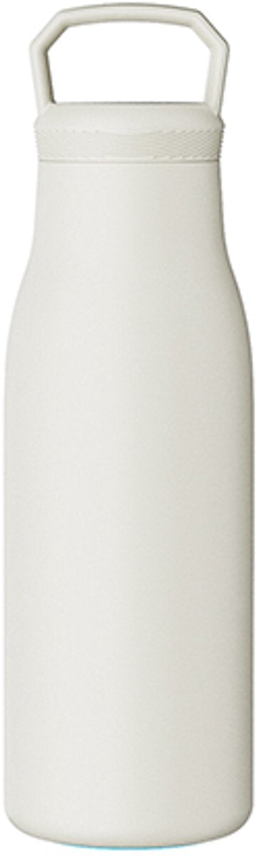Kozie thermosfles 360 ml – rvs – dubbelwandig geïsoleerd – crème beige – lekvrije drinkfles
