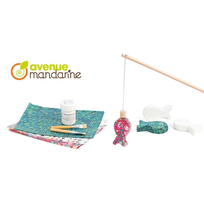 Afbeelding laden in galerijviewer, Avenue Mandarine Avenue Mandarine Knutseldoos Decopatch Fishing Game
