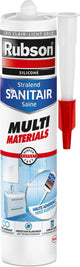 Rubson sanitair kit multi-materials lichtgrijs 280 ml – siliconenkit voor badkamer – schimmelbestendig waterdicht – voor douche, bad sanitair afdichting