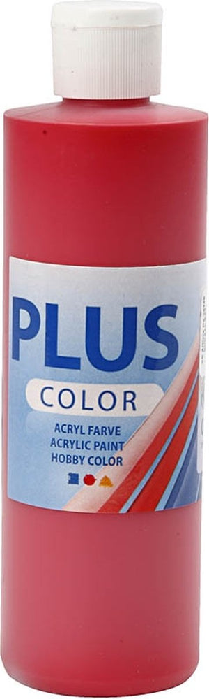 Plus color acrylverf, 250 ml, crimson red
