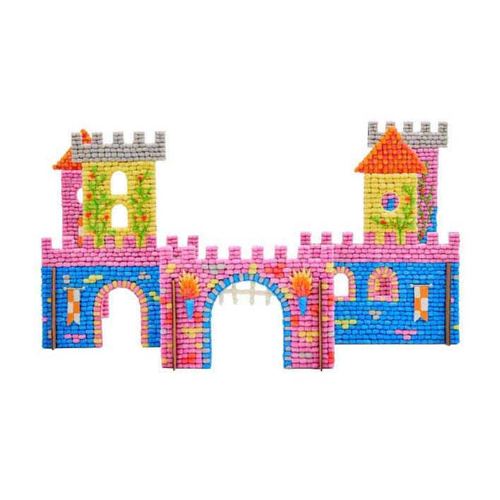 Afbeelding laden in galerijviewer, Playmais mosaic kasteelset - 8000 stukjes
