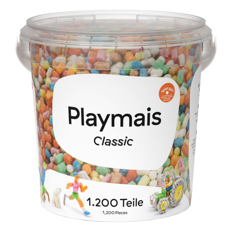Afbeelding laden in galerijviewer, Playmais classic basic emmer (> 1200 stukjes)
