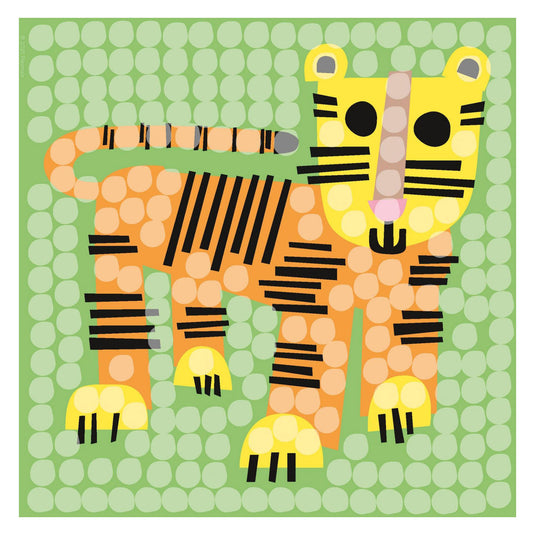 Playmais mosaic kaarten versieren zoo