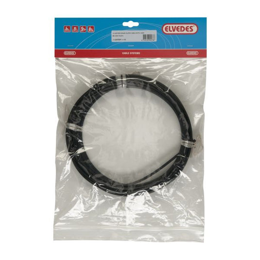 Rem buitenkabel Elvedes met voering ø5,0mm 10 meter - zwart (rol)