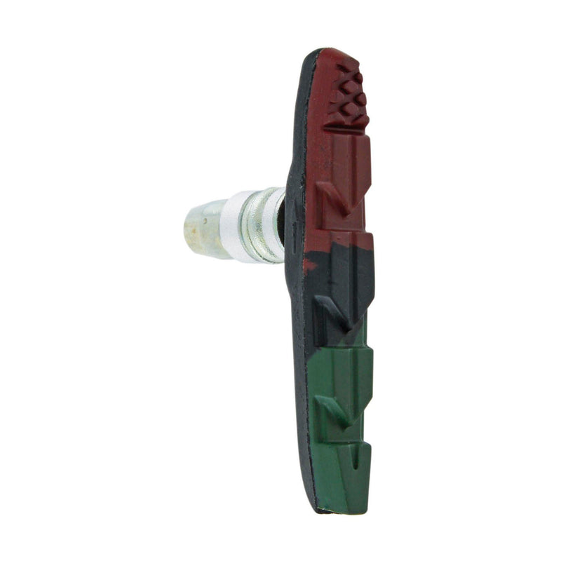 Afbeelding laden in galerijviewer, Promax remblokset v-brake met inbus 70mm triple-color (bruin zwart groen)
