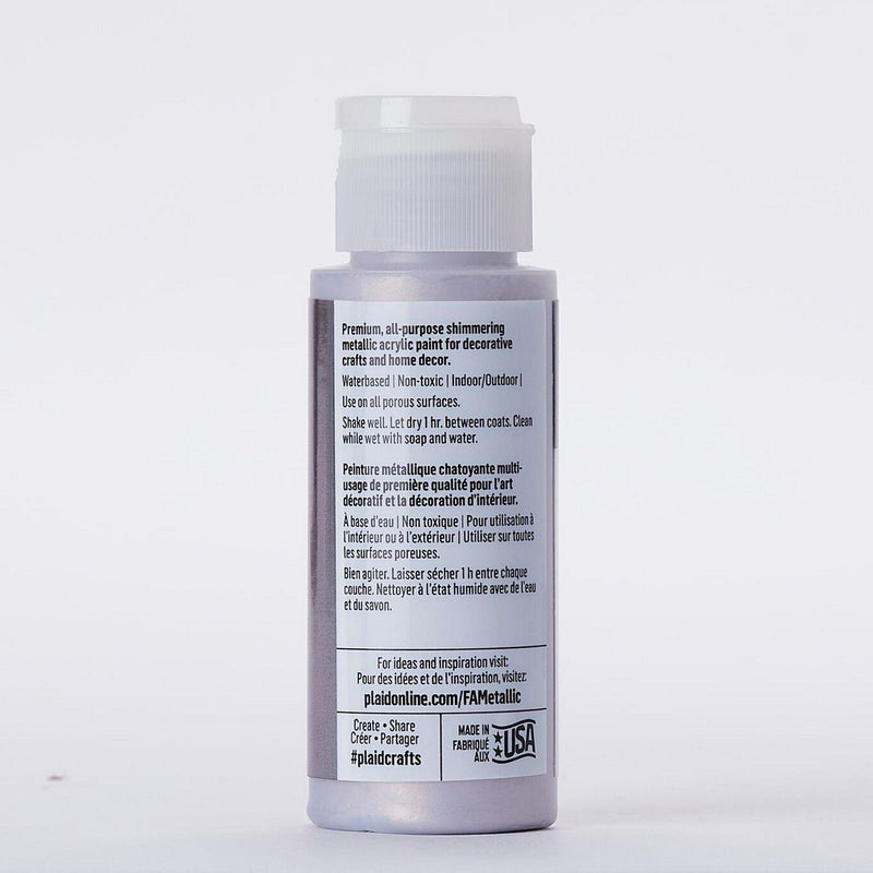 Afbeelding laden in galerijviewer, Folkart • metallic acrylic paint shimmering steel 59ml

