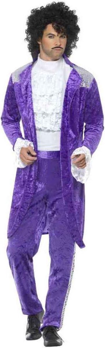 Smiffys 80's purple prince kostuum - maat xl