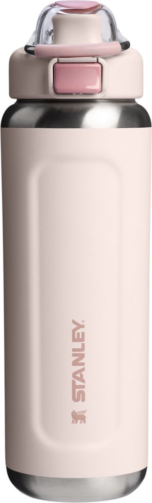 Stanley twist flip 2.0 waterfles met draaidop met springveer 0.47l - 10 uur koud - 2 dagen koud met ijs - roestvrijstalen drinkfles - bpa vrij - lekvrij - vaatwasserbestendig - black