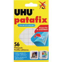 Uhu patafix 48815 48815 dubbelzijdige tape patafix transparant 56 stuk(s)
