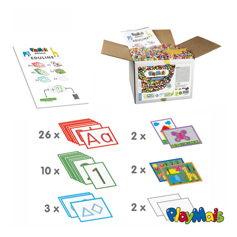 Afbeelding laden in galerijviewer, Playmais eduline mosaic (>12.000 stukjes)
