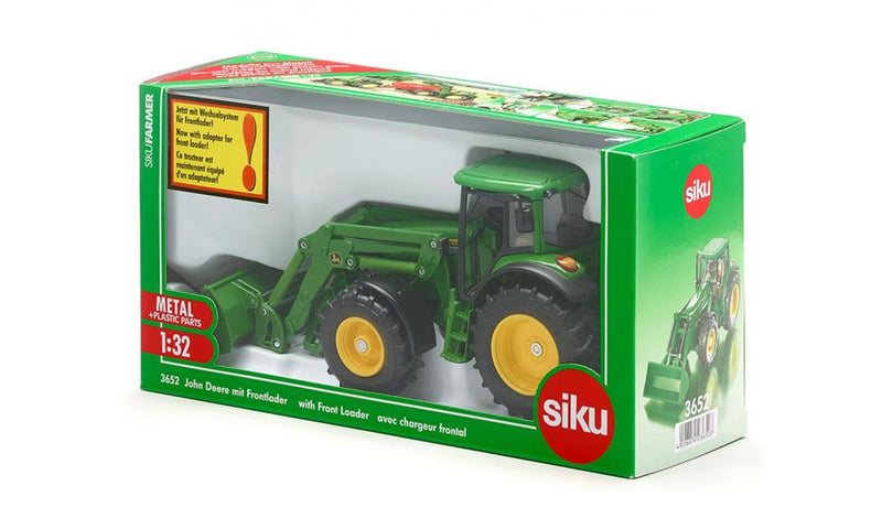 Afbeelding laden in galerijviewer, Siku 3652 tractor john deere met voorlader 1:32
