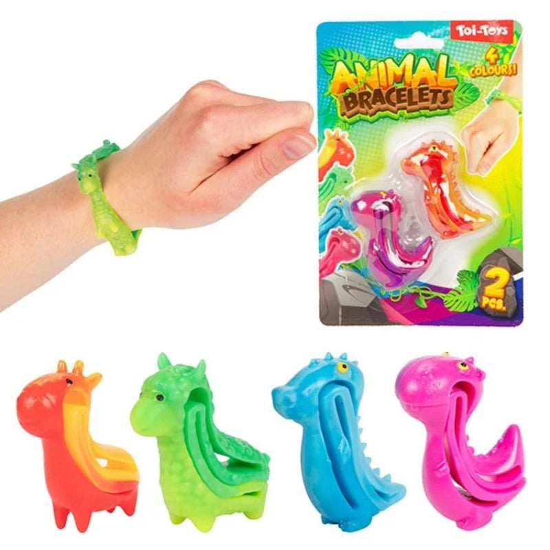 Afbeelding laden in galerijviewer, Toi-toys fun elastiekdier armband

