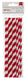 American crafts • paper straws 4 crimson stripe
