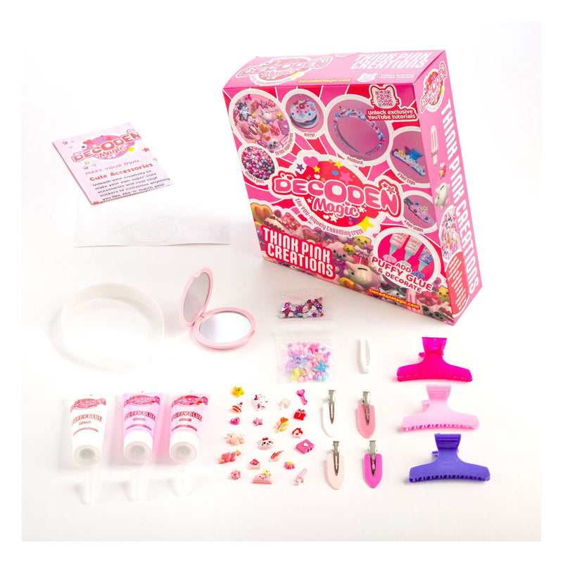 Afbeelding laden in galerijviewer, Gear2play decoden magic - deluxe: think pink creations puffylijm knutselpakket
