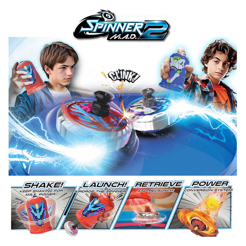 Afbeelding laden in galerijviewer, Silverlit spinner mad 2 single packs assorted | 2 stuks
