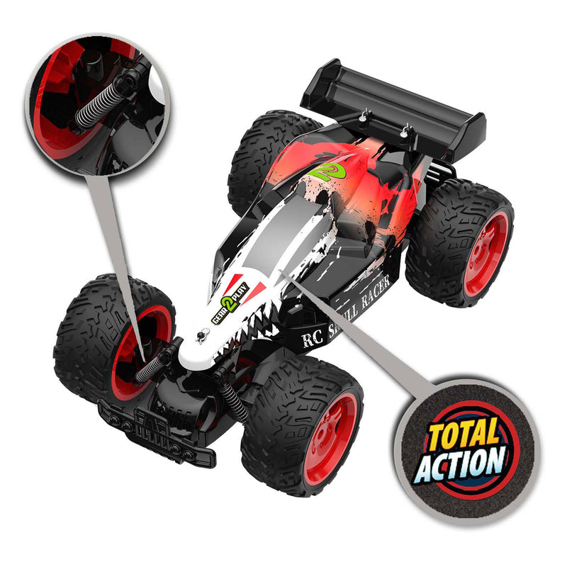 Afbeelding laden in galerijviewer, Gear2play rc skull racer bestuurbare auto 1:10
