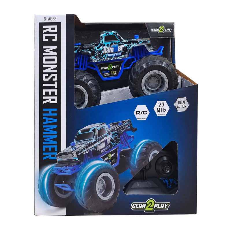 Afbeelding laden in galerijviewer, Gear2play rc monster hammer monstertruck 1:24 - big wheels
