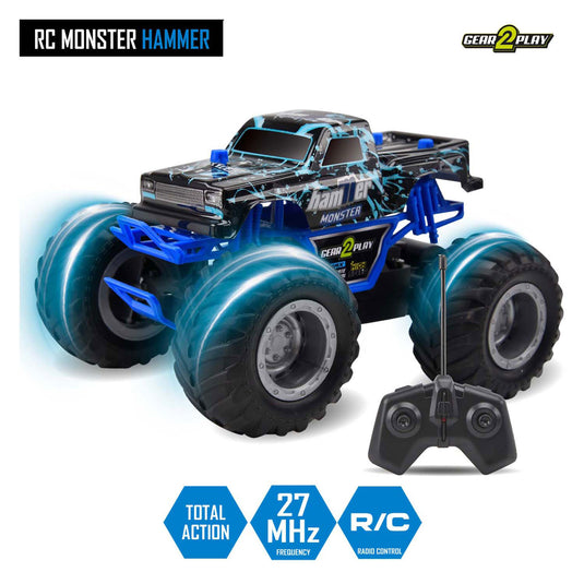 Gear2play rc monster hammer monstertruck 1:24 - big wheels