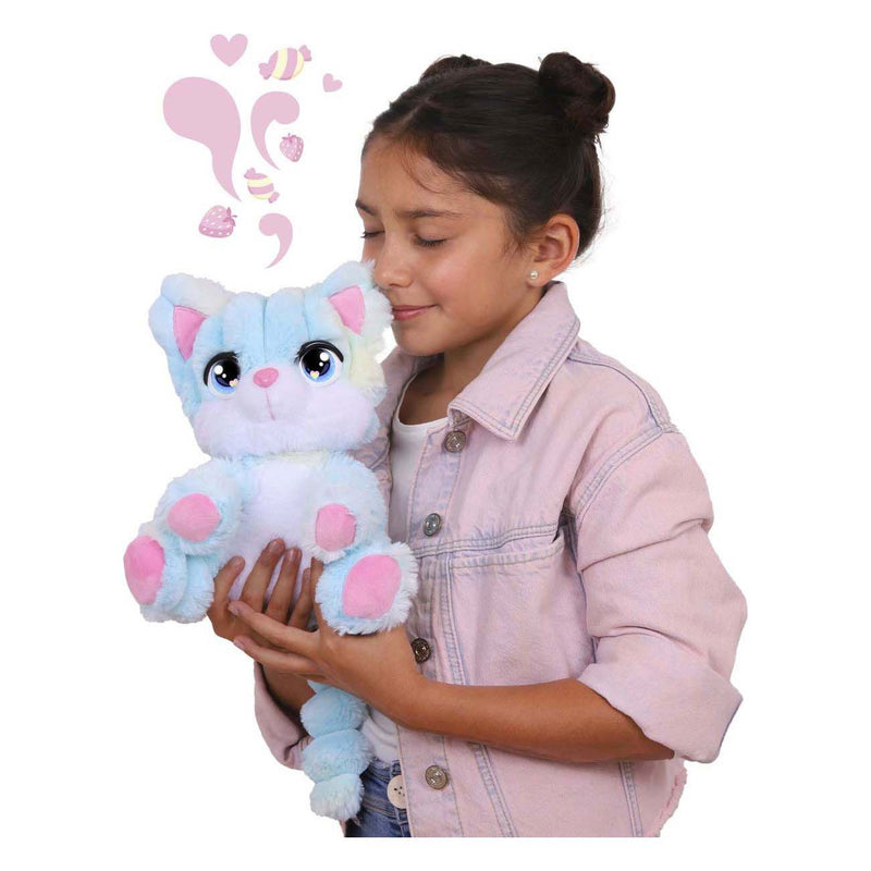 Afbeelding laden in galerijviewer, Spectron cotton cuties kitty - geurende suikerspin knuffel, 30cm
