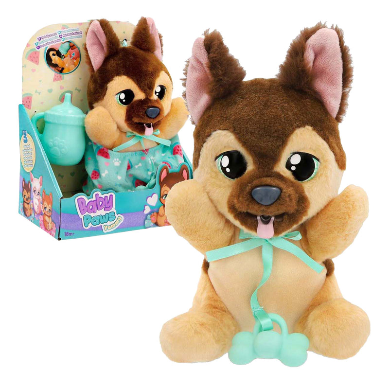 Afbeelding laden in galerijviewer, Baby paws yummy german shephard interactieve knuffel
