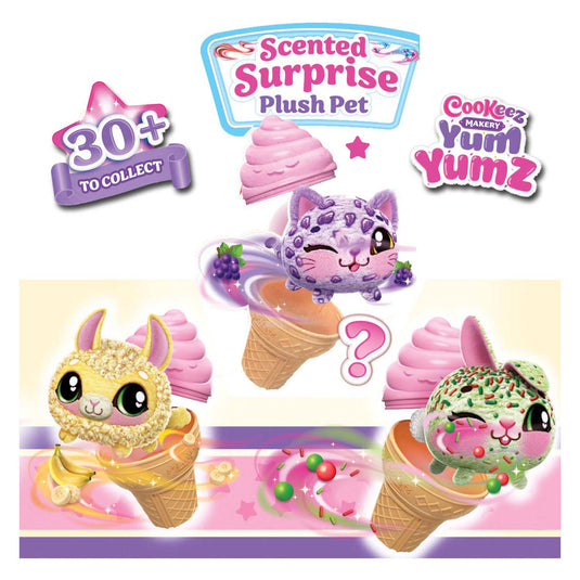 Cookeez makery yum yumz surprise knuffel, 2-pack