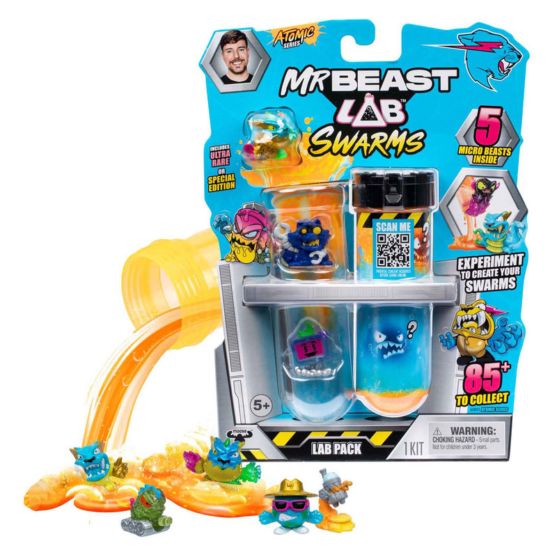 Afbeelding laden in galerijviewer, Spectron mrbeast lab swarms series 2 atomic serie actiefiguur, 5-pack
