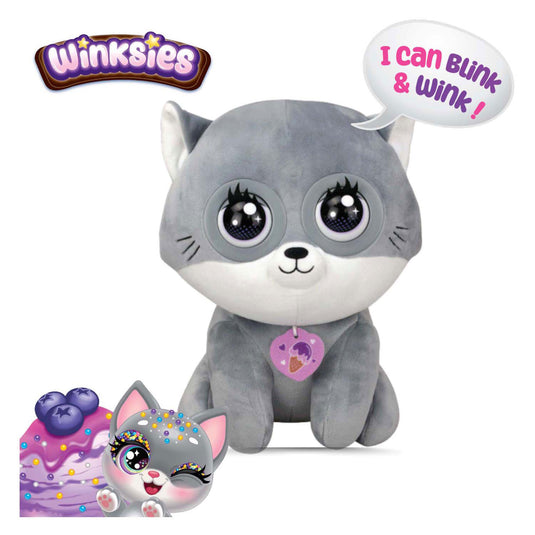 Silverlit winksies blueberry kitten - interactieve knuffel in een ijsbeker