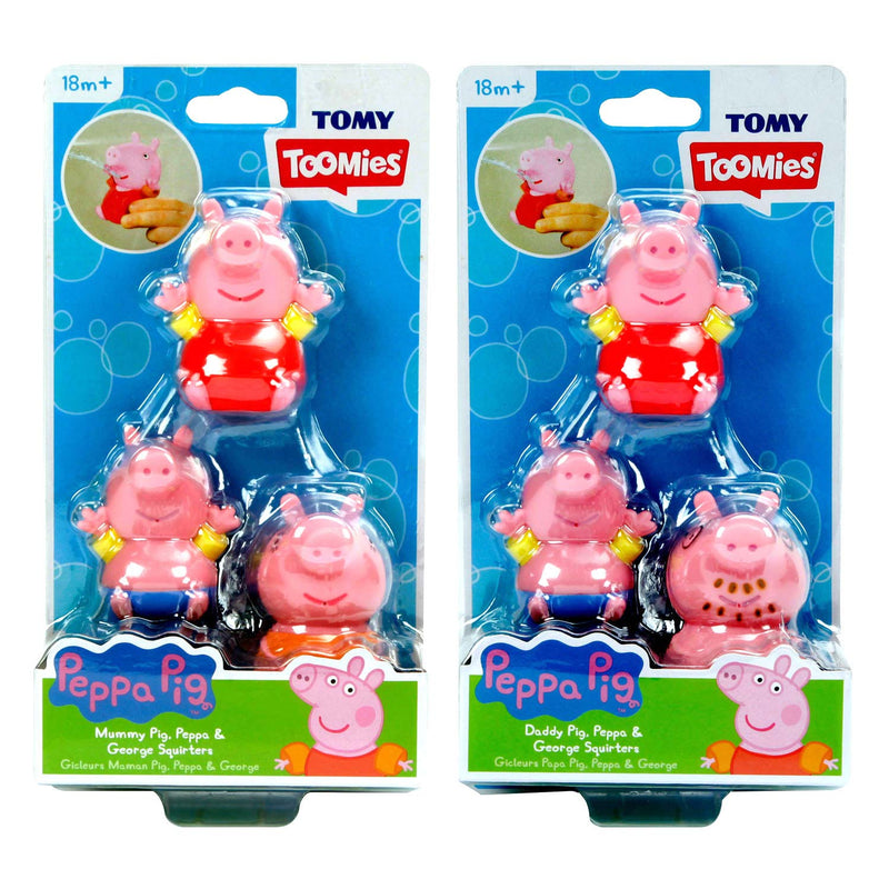 Afbeelding laden in galerijviewer, Tomy peppa pig figuren waterspuiters, 3st.
